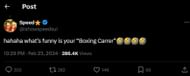 IShowSpeed fires back at JJ following his troll post (Image via X)